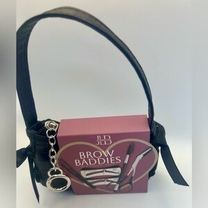JLB Brow Baddies Kit Essentials Tool Kit in Cute Corset Black Micro Bag Keychain